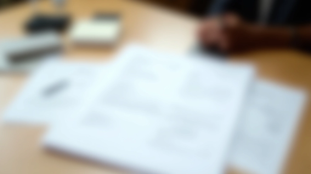Documentos oficiais e formulários sobre mesa de escritório com caneta